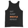 Eat Sleep Wrestle Repeat Tank Top