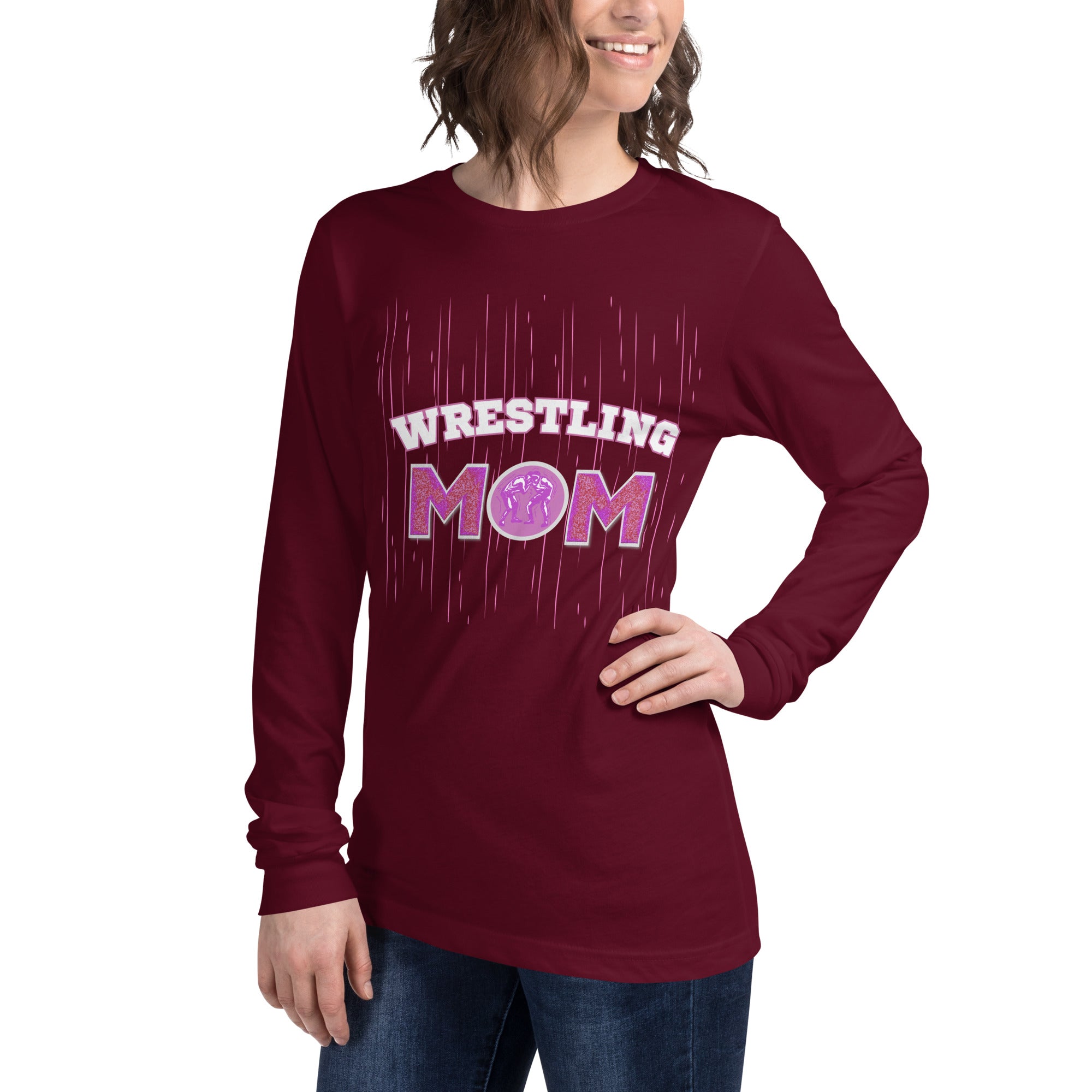 Wrestling Mom Long Sleeve Tee