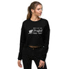 'Don't Let The Ponytail Fool You!' Crop Sweatshirt