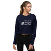 'Don't Let The Ponytail Fool You!' Crop Sweatshirt