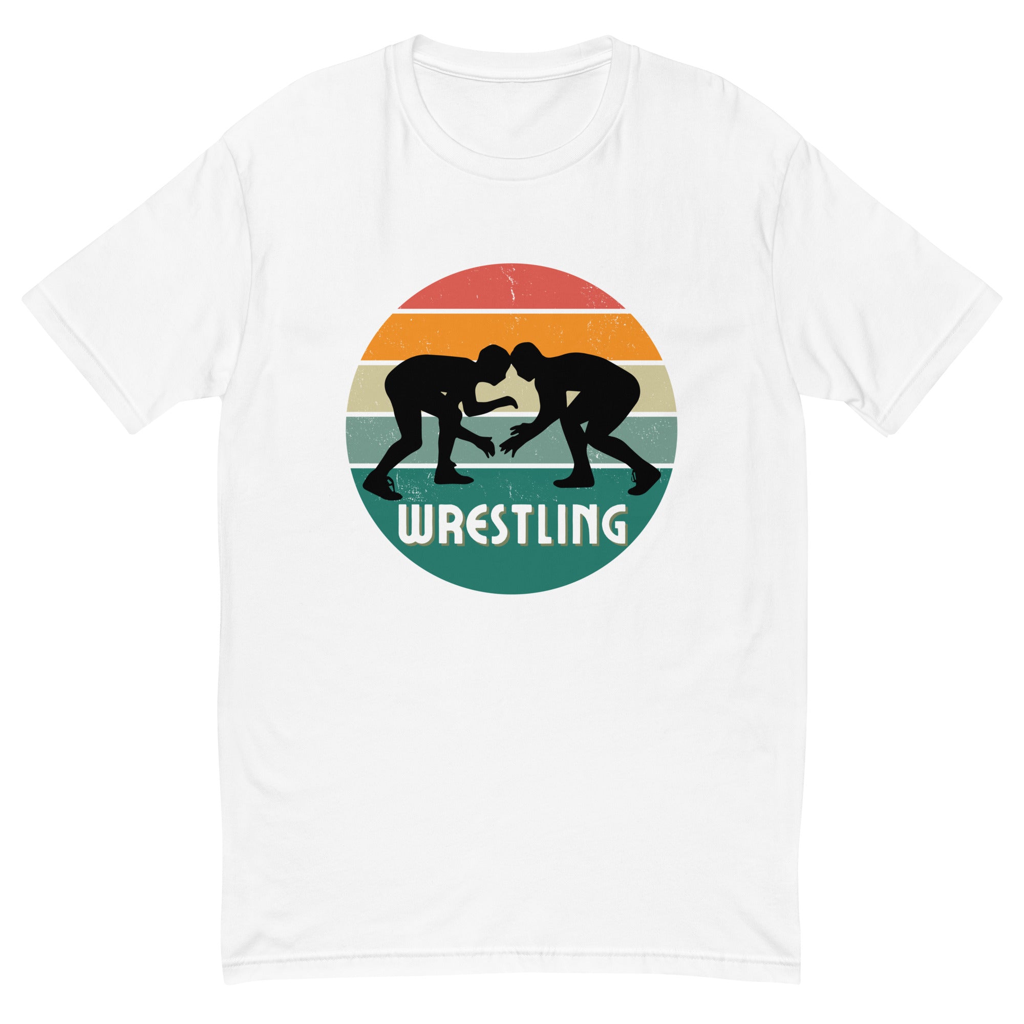 Vintage Retro Wrestling Fitted T-Shirt Iron Fist Wrestling Men's Fitted T-Shirt