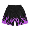 Violet Flames Mesh Shorts