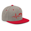 Load image into Gallery viewer, Red Heartbeat Classic Snapback Hat