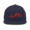 Load image into Gallery viewer, Red Heartbeat Classic Snapback Hat