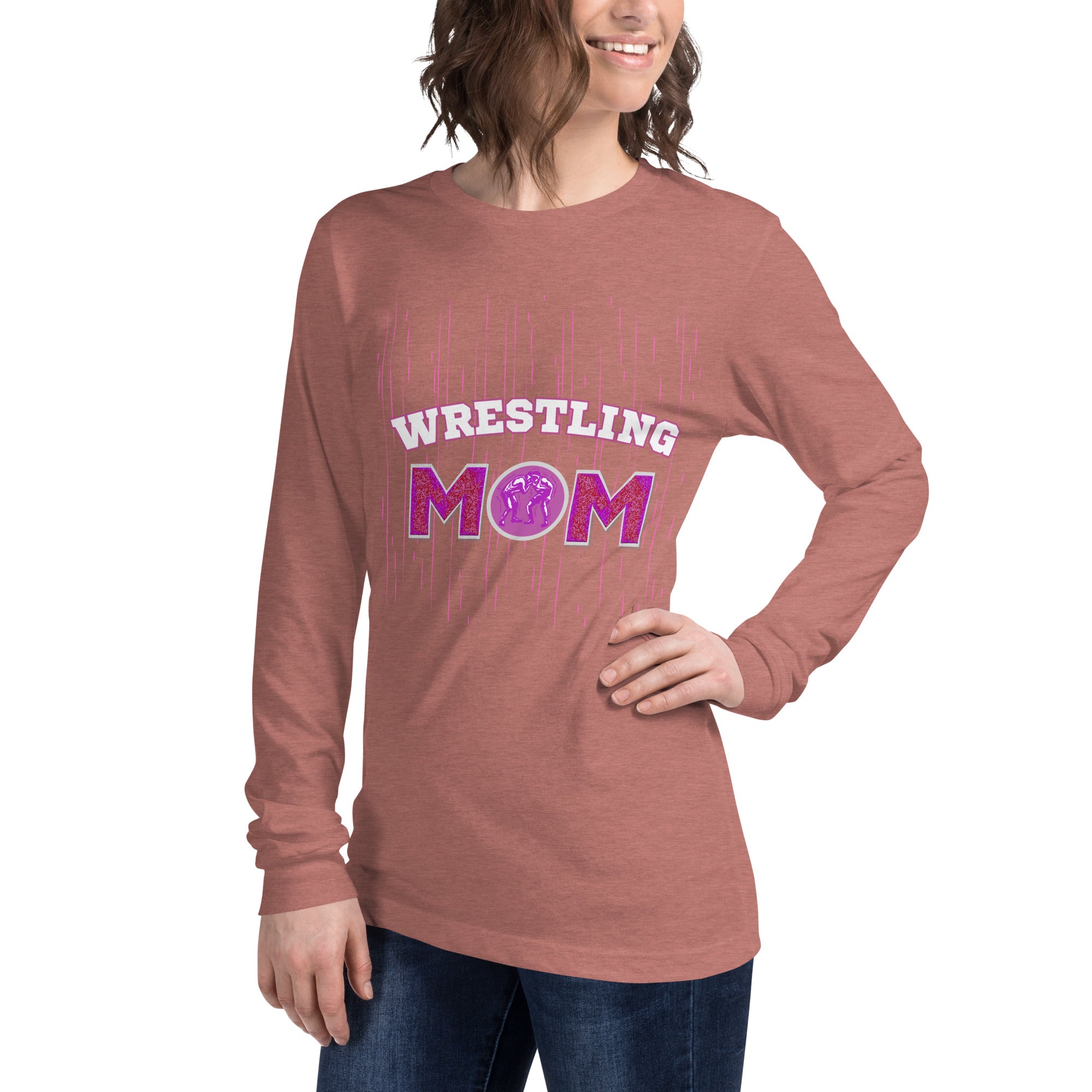 Wrestling Mom Long Sleeve Tee