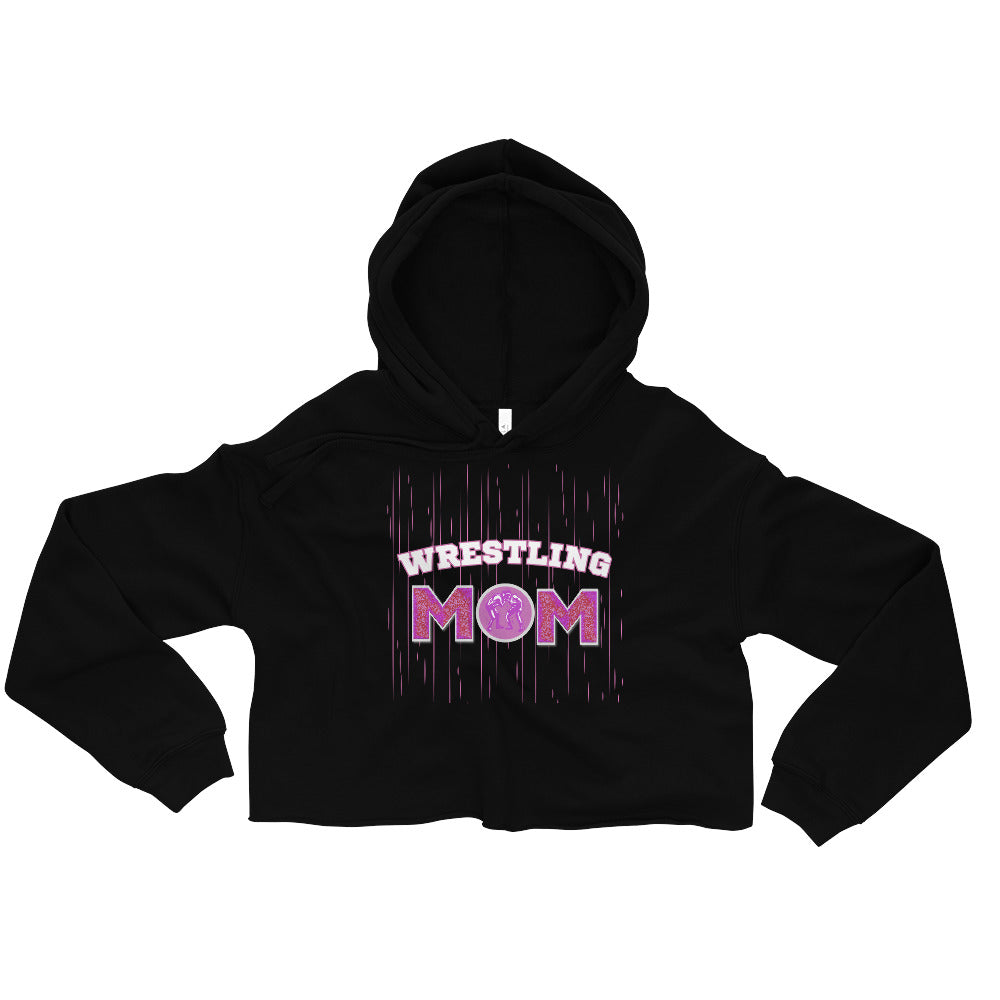 Wrestling Mom Crop Hoodie