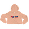 Load image into Gallery viewer, IFW USA Wrestling Crop Hoodie - Iron Fist Wrestling 