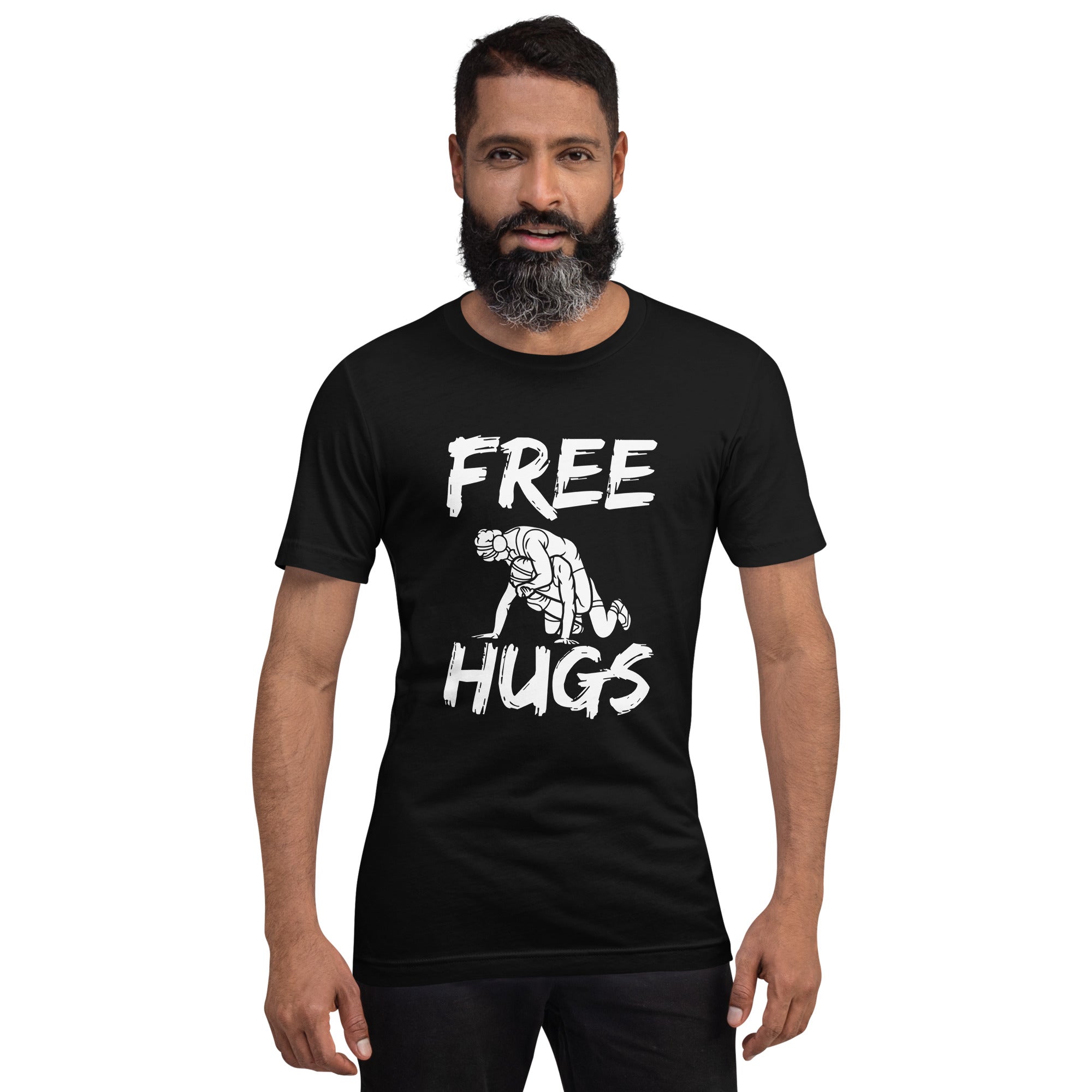 Free Hugs Staple T-Shirt Iron Fist Wrestling Unisex Staple T-Shirt