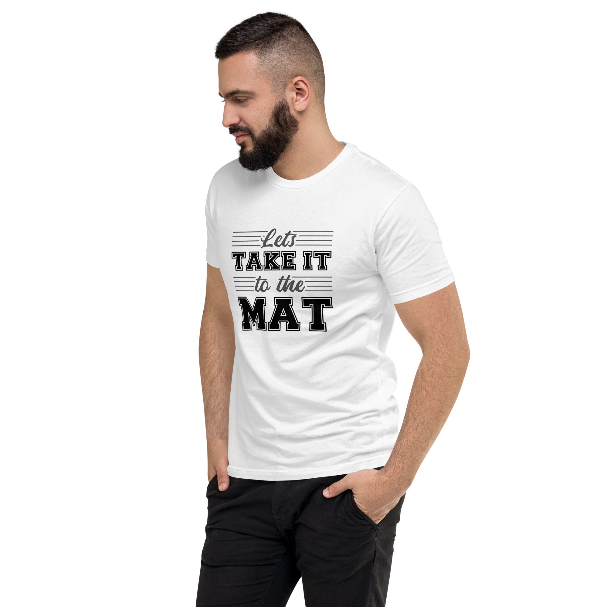 Let’s Take It To The Mat T-Shirt Iron Fist Wrestling Men's Fitted T-Shirt, T-shirt, Wrestling tshirt
