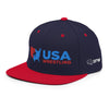 Load image into Gallery viewer, USA Wrestling Snapback Hat Iron Fist Wrestling Classic Snapback, USA Wrestling