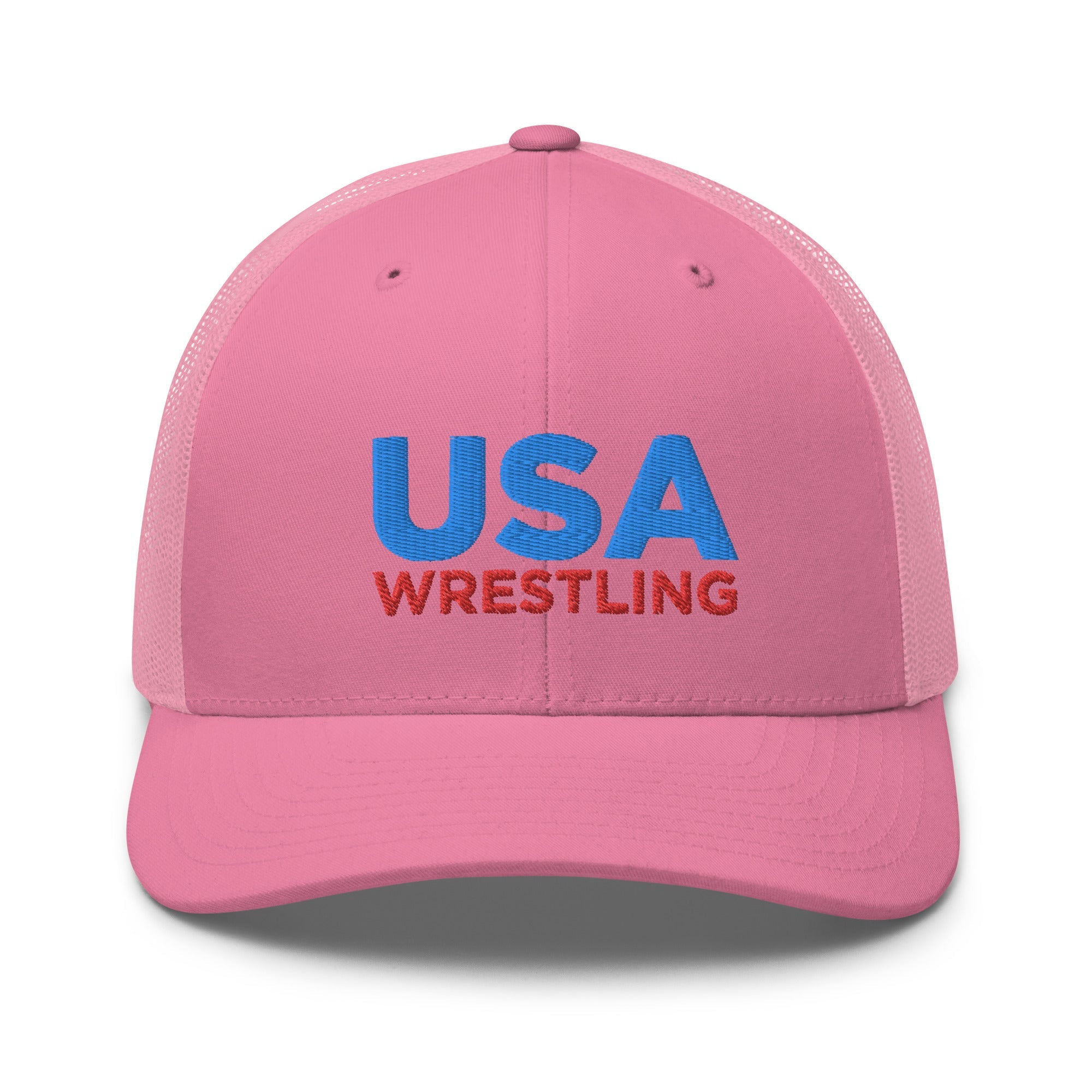 USA Wrestling Trucker Cap Iron Fist Wrestling Retro Trucker Hat, USA Wrestling