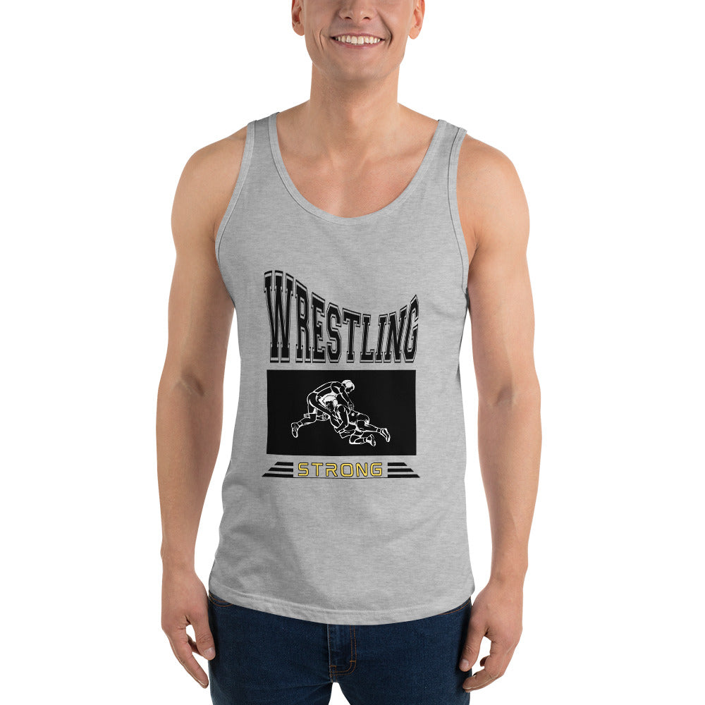 Wrestling Strong Tank Top Iron Fist Wrestling Men’s Staple Tank Top, Wrestling Tank Top