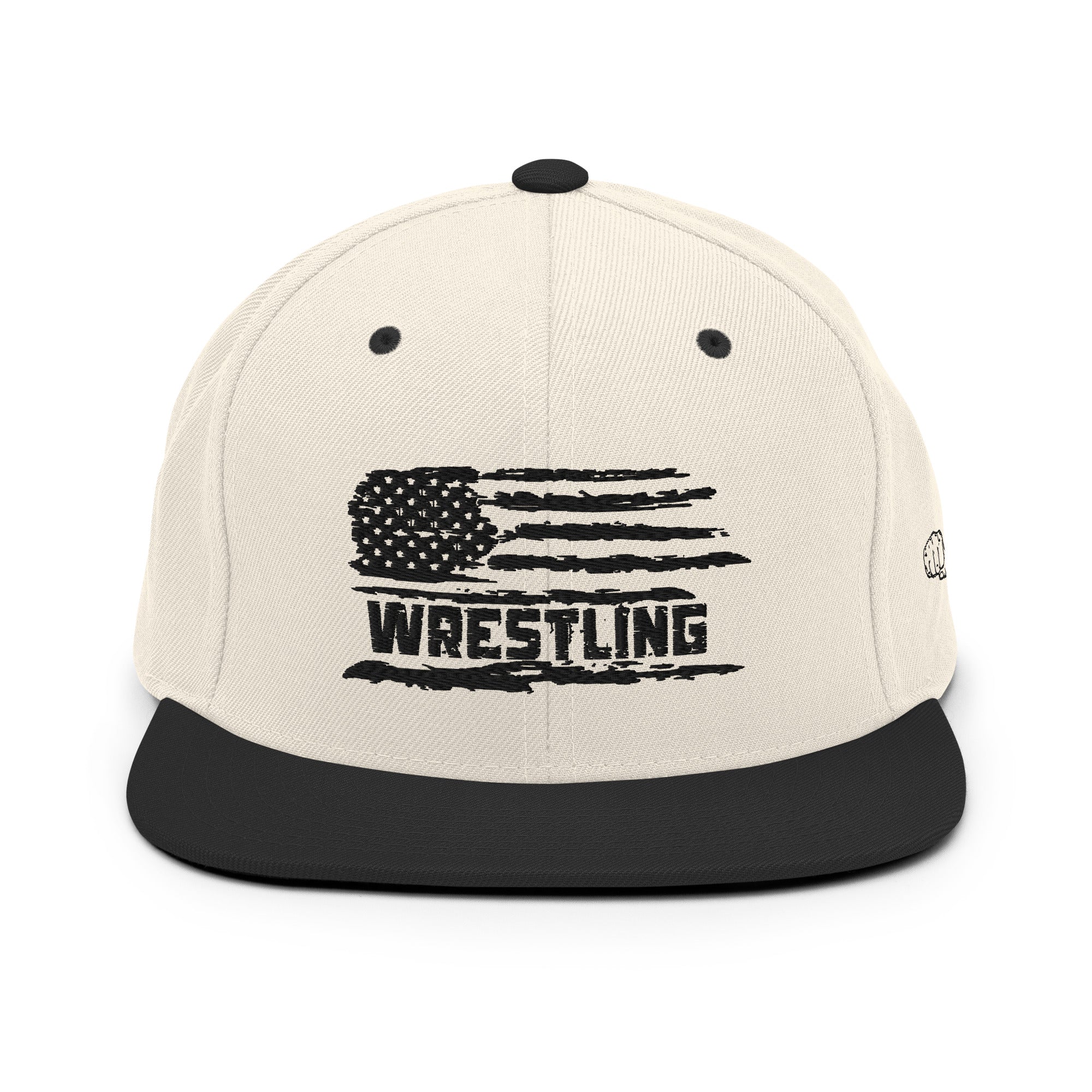 Wrestling USA Flag Snapback Hat Iron Fist Wrestling Classic Snapback